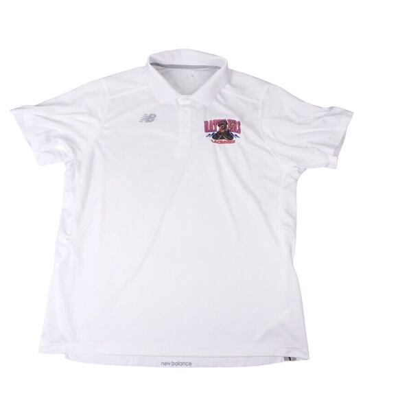 Ratters Lacrosse Shirt Mens XL White Polo New Balance Short Sleeve - Picture 2 of 11
